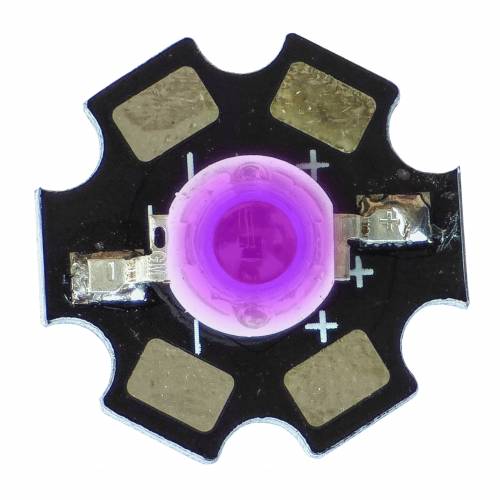 DIODA POWER LED 3W EPILEDS UV 395-405nm 45mil na PCB
